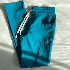 FIGS Yola Pacific Blue XXS Scrub Pants Technical Collection